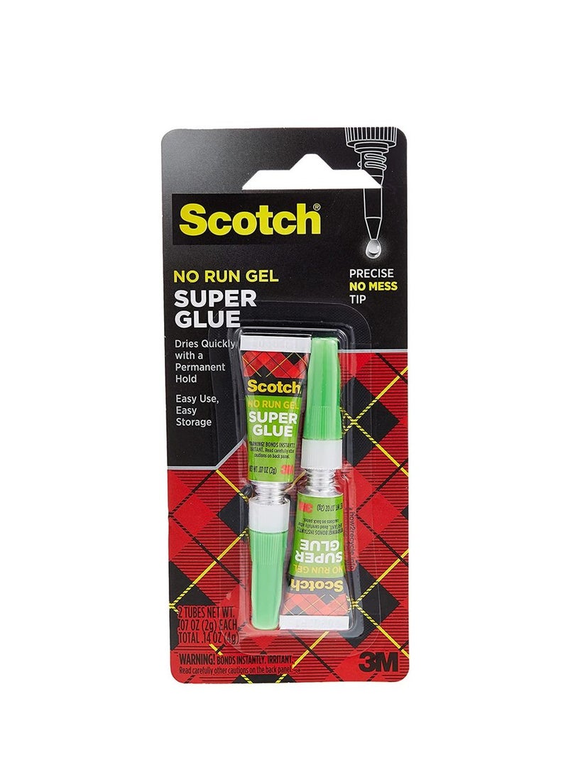 Scotch  Scotch - Super Glue Gel 0.07 oz. - Pack of 2 - Image 1
