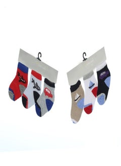 Fatah Bundle Of 6 Soft Cotton Socks For Baby Boys 