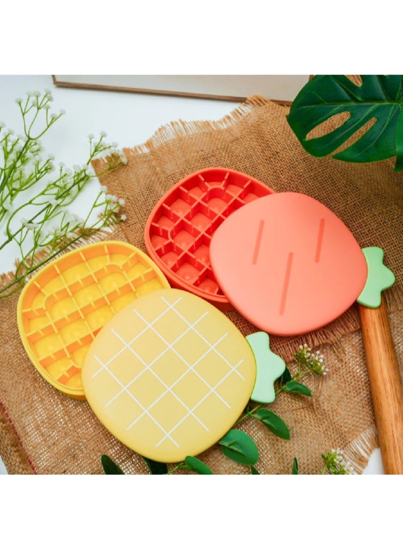 25-hole silicone pineapple-shaped ice tray with lid - Image 4