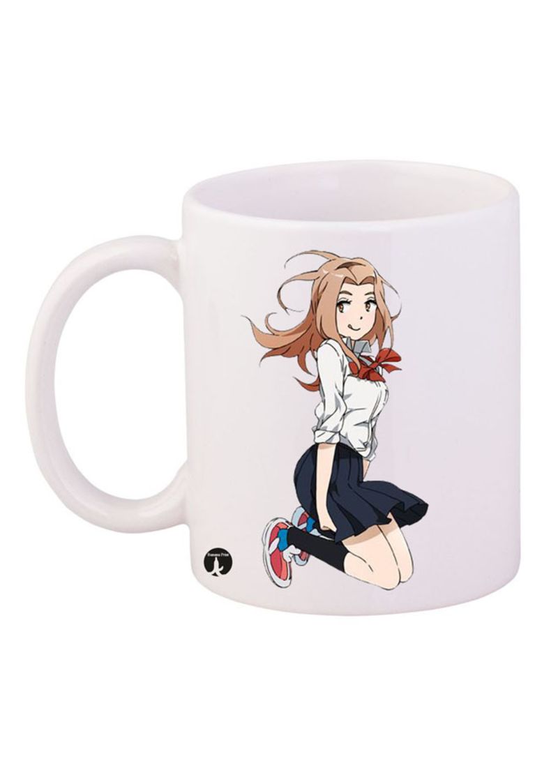 RKN Digimon Printed Mug White/Black/Red 12ounce