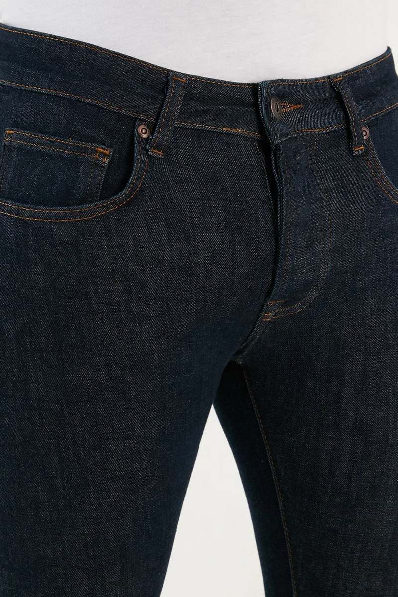 بوراتي Stretch Cotton Normal Waist Narrow Leg Slim Fit Jeans Men's Denim Trousers 1115J29NAPOLI