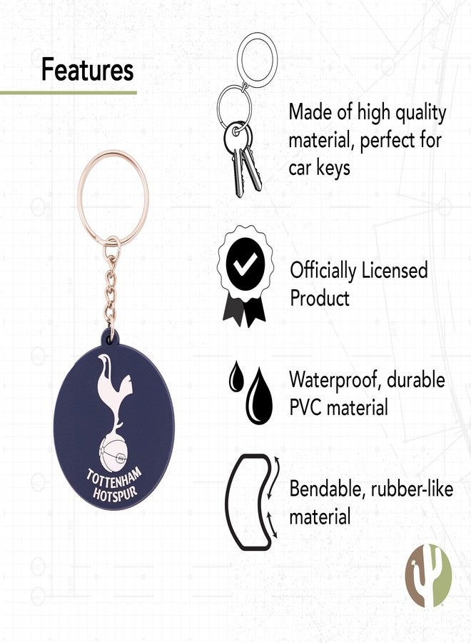 Desert Cactus Tottenham Hotspur Keychain FC Spurs Soccer Football Car Keys Holder (PVC B) - Image 3