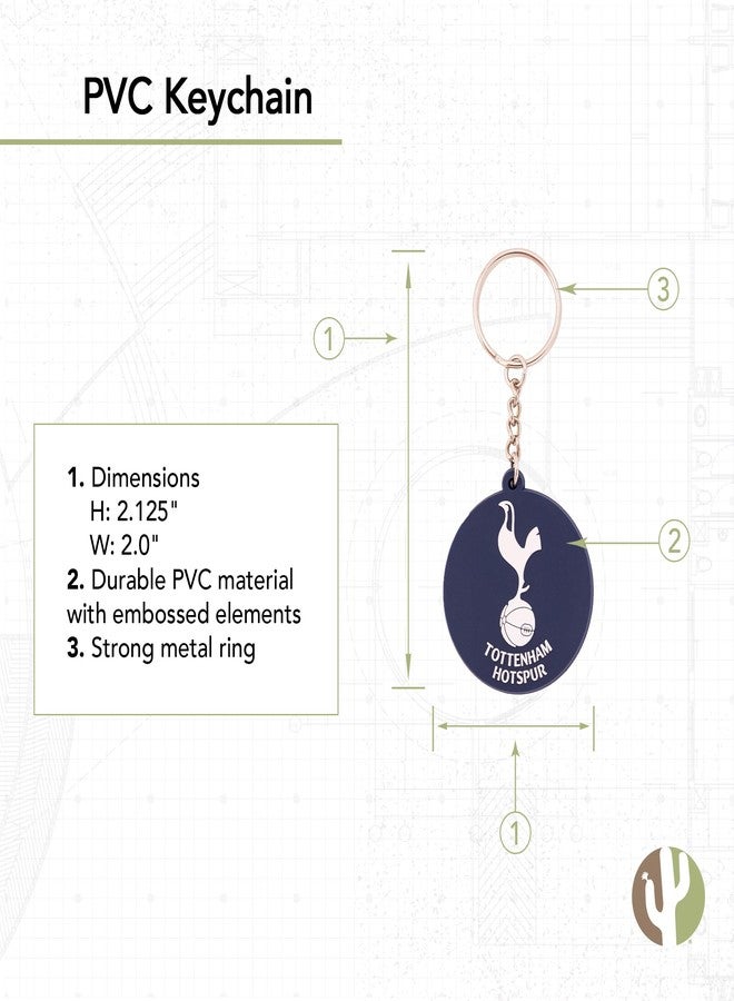 Desert Cactus Tottenham Hotspur Keychain FC Spurs Soccer Football Car Keys Holder (PVC B) - Image 2