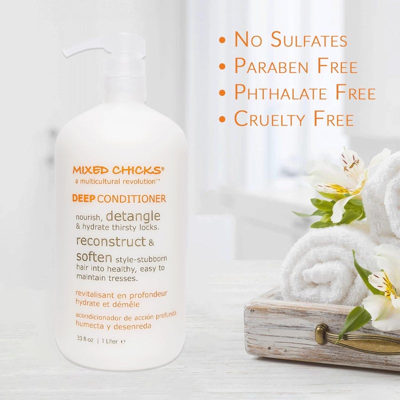 Mixed Chicks Deep Conditioner - 1000 ml for Nourishing and Detangling Hair - Image 5