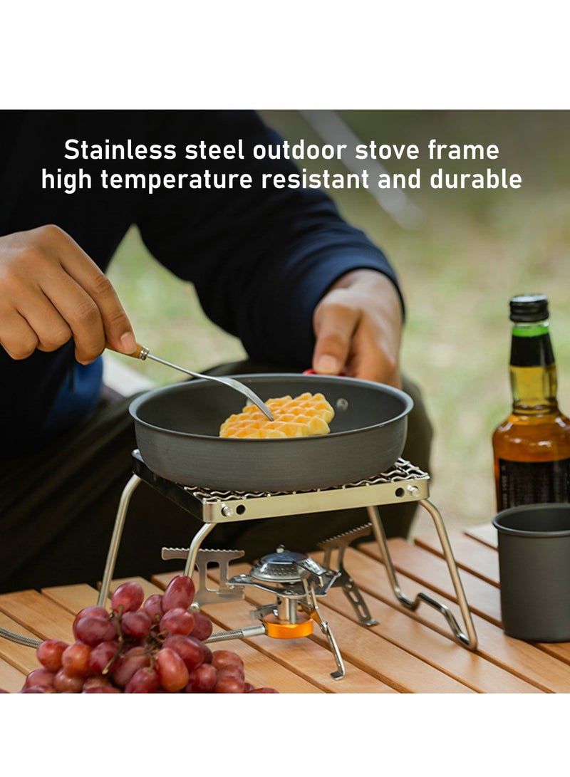 Loquat Foldable Camping Grill,Portable 304 Stainless Steel Grill, Carrying Storage Bag,Suitable for Outdoor Picnicking,Camping, Fishing Travel (Silver) - Image 3