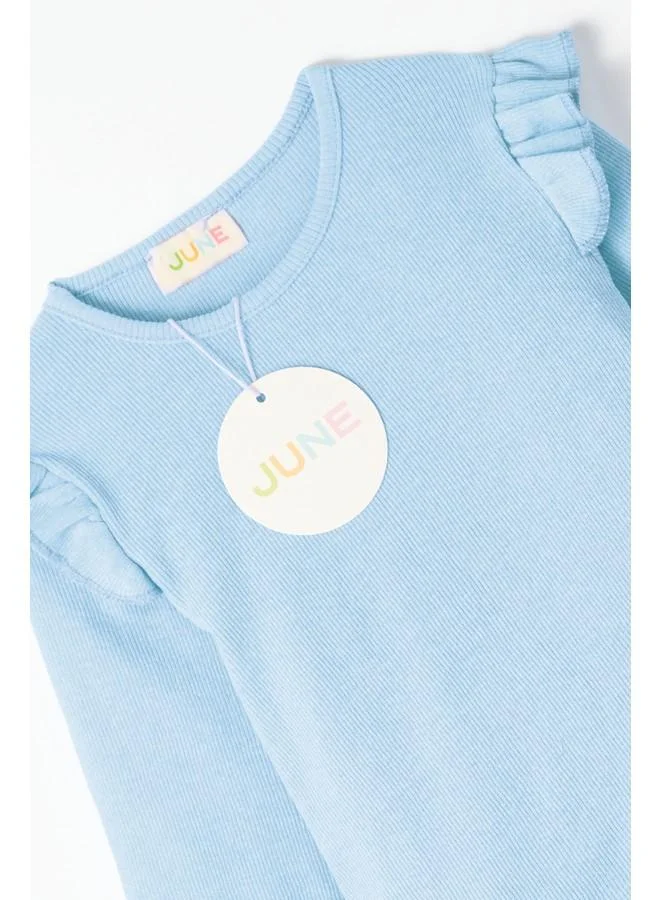 JUNE June Girl's Ribbed 2-Piece Set