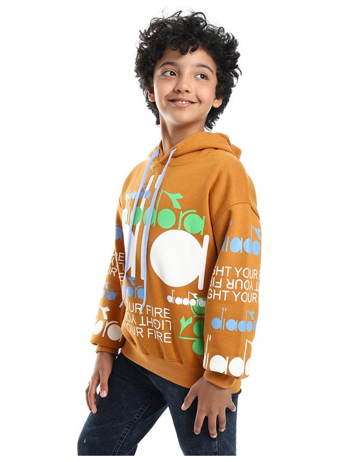 DIADORA Hoodie Printed Boys Sweatshirt - Image 3