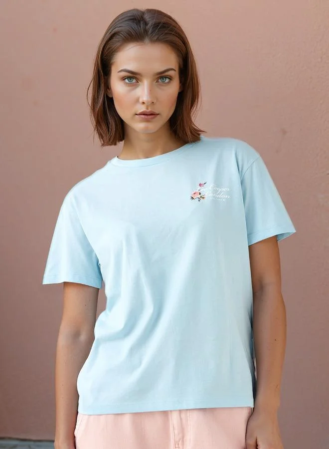 Lee Cooper Lee Cooper Graphic Print T-shirt with Crew Neck
