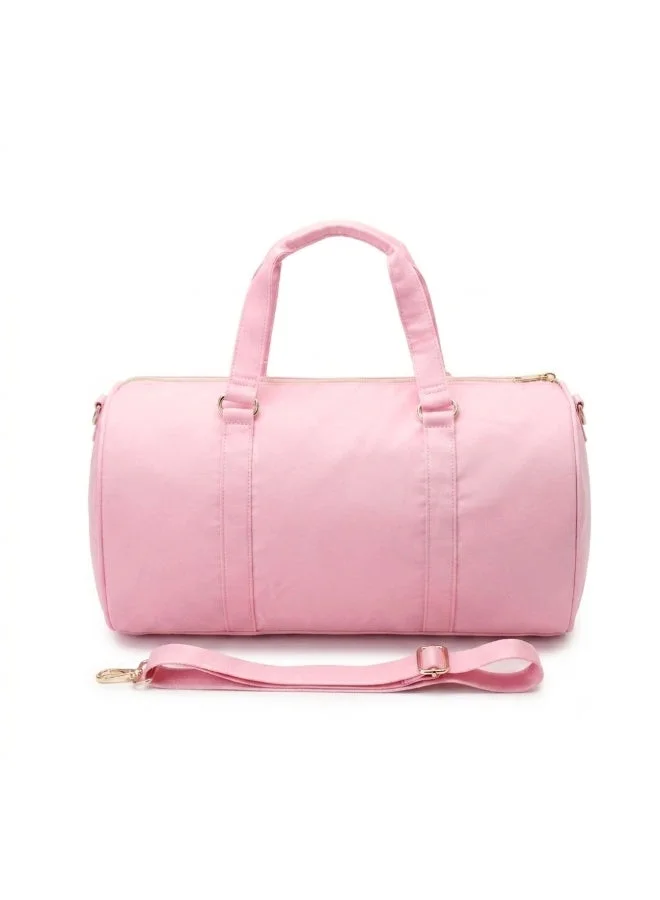 القبيلة السعيدة Baby Pink Duffle Bag