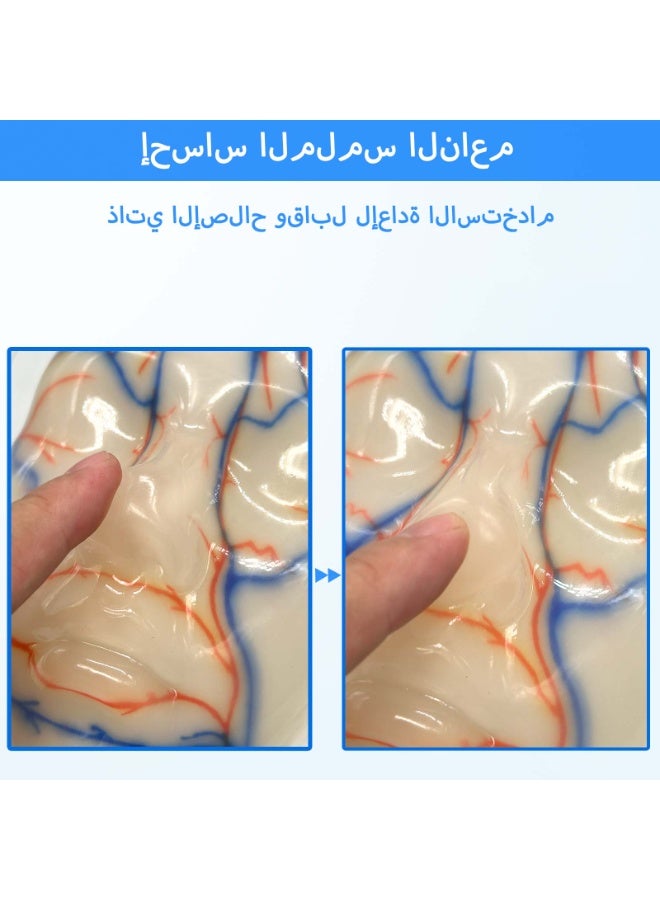 نموذج تدريبي مصغر للوجه لممارسة الحقن والحشو – وجه محاكاة للبشرة مخصص للتدريس والتدريب وتعلم الإجراءات التجميلية وتقنيات الحقن والممارسة الطبية التجميلية - Image 2