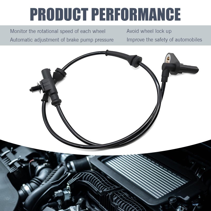 CyperFair Rear Left/Right ABS Wheel Speed Sensor â€“ Direct Replacement for Anti-Lock Brake System, Compatible with Heyue Models, Replacement OEM Part #3630050U2010 (Black) - Image 4