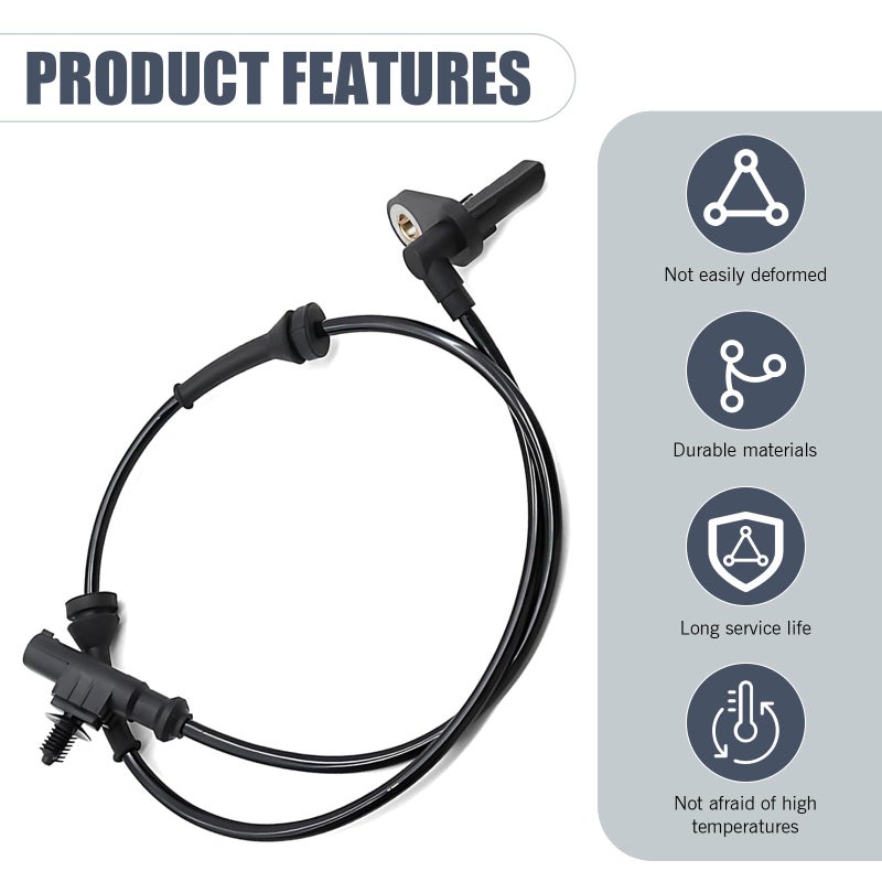 CyperFair Rear Left/Right ABS Wheel Speed Sensor â€“ Direct Replacement for Anti-Lock Brake System, Compatible with Heyue Models, Replacement OEM Part #3630050U2010 (Black) - Image 3