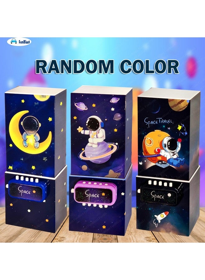 FunBlast Space Pencil Case - Multilayer Pen & Pencil Organizer with Code Lock, Pencil Box for Boys, Kawaii Stationery Holder, Kids Pencil Box, Birthday Return Gift for Kids (Assorted) (B) - Image 4