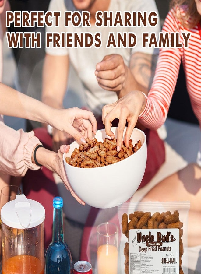 Jerky-n-Spice Uncle Bud's Deep Fried Peanuts In Shell (6-Pack) | Bacon BBQ Flavored Peanuts, Organic Peanuts, Nuts Individual Packs, High Protein Snacks, Individual Nut Snack Packs, Flavored Nuts, Peanuts In Shell - Image 5