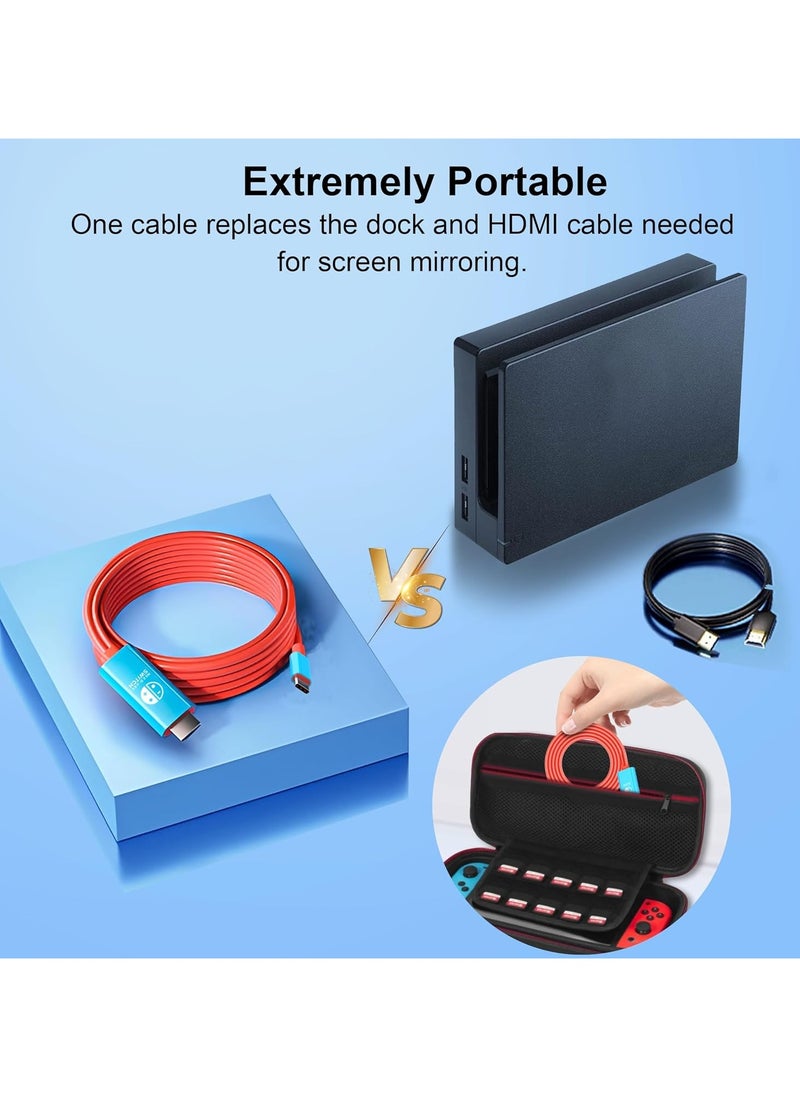 Generic - USB C to HDMI Adapter Cable Compatible with Nintendo Switch, Type-C to HDMI Conversion Cable Replaces The Switch Docking Station for TV Projection Screen, Nintendo Switch OLED Dock - Image 1