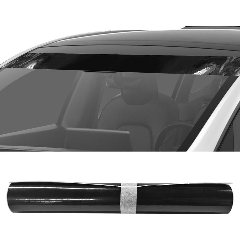 YoRise Car Windshield Banner Sticker Decal Waterproof Vinyl Auto Front Window Tint Strip Universal Vehicle Exterior Windscreen Sun Visor Decoration Sticker for Trucks SUVs CarsGlossy - Image 3