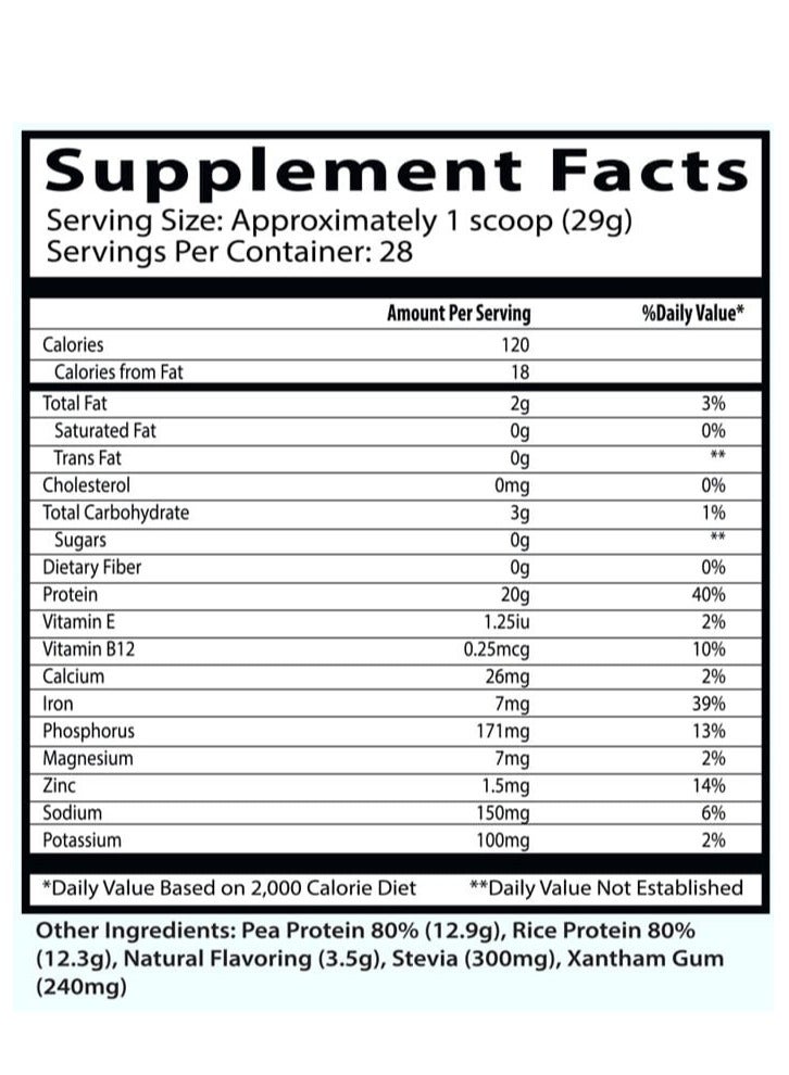 Insane Labz Mother Protein 100% Fully Disclosed Plant Based Protein Vanilla Latte - Image 2