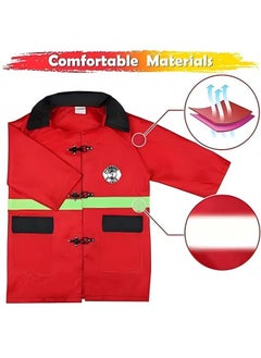 Kids Fire Chief Costume, Role-playing Fireman Gear Firefighter Costume for Kids Role Play Dress Up Toy Set with Helmet and Accessories Red, Idea Gift for Boy and Girls Ages 4-12 Years Birthday Gift - pzsku/ZE42E69512A75F26F94FDZ/45/_/1731895541/8f17b76b-f44c-4f05-902b-a4340526b50d