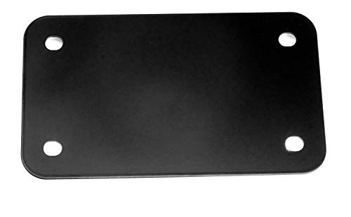 LFPartS Motorcycle Stainless Steel License Plate Frame Plate, Black (Pack of 1) - Image 4