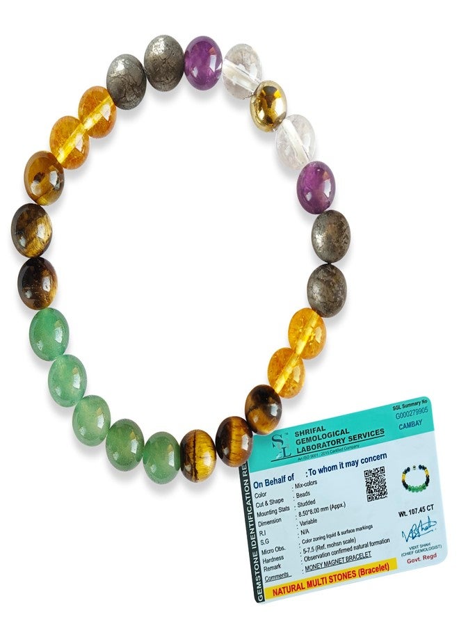 CRIKI Natural Money Magnet Bracelet for Men and Women - Original Certified Money Attraction Bracelet for Money, Fame, Success, Financial Abundance, New Opportunities, Wealth and Good Luck - Image 1