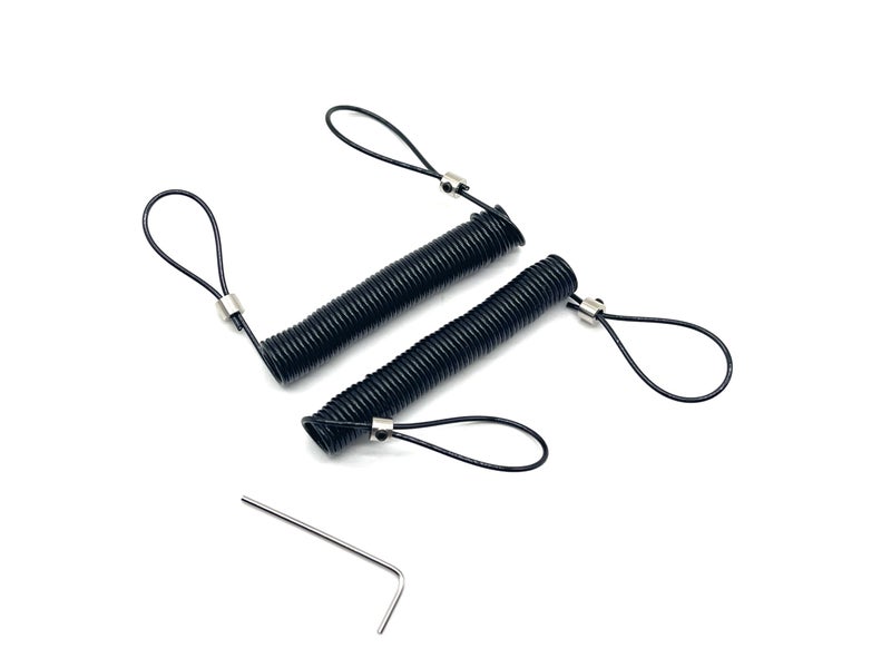 LORADAR Detachable Reusable Retractable Tether Strap - Tool-Free Dual-Loop System, 80lb 5ft, Anti-Loss Safety Design - Secure Your Gear, No More Lost Hardware! (2Pack, 5 Ft) - Image 1