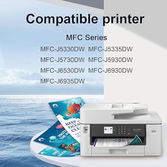 LC3219XL INK CARTRIDGES FOR BROTHER LC3219 LC3217 INK CARTRIDGES MULTIPACK FOR MFC-J5730DW MFC-J6930DW MFC-J5330DW MFC-J5335DW MFC-J5930DW MFC-J6530DW MFC-J6935DW(12 PACK) - Image 3