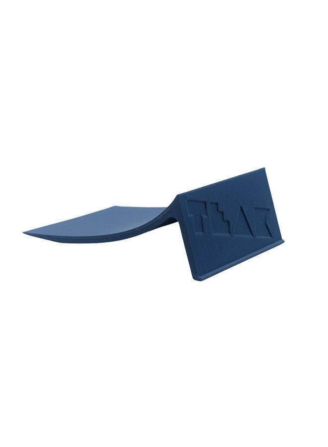 Teak Tuning Fingerboard Poly Launch Kicker Ramp - 4.5" Long, 3" Wide, 1.5" Tall - Fingerboard Obstacle in Blue Steel Colorway - Image 3