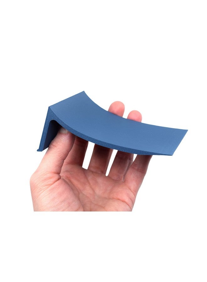 Teak Tuning Fingerboard Poly Launch Kicker Ramp - 4.5" Long, 3" Wide, 1.5" Tall - Fingerboard Obstacle in Blue Steel Colorway - Image 1