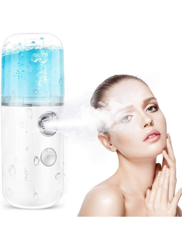 Nano Facial Mist Sprayer – 30ml Portable Face Steamer for Moisturizing & Hydration – USB Rechargeable Atomization Device for Skin Refreshing, Face Care, Travel & Home Use - Image 2