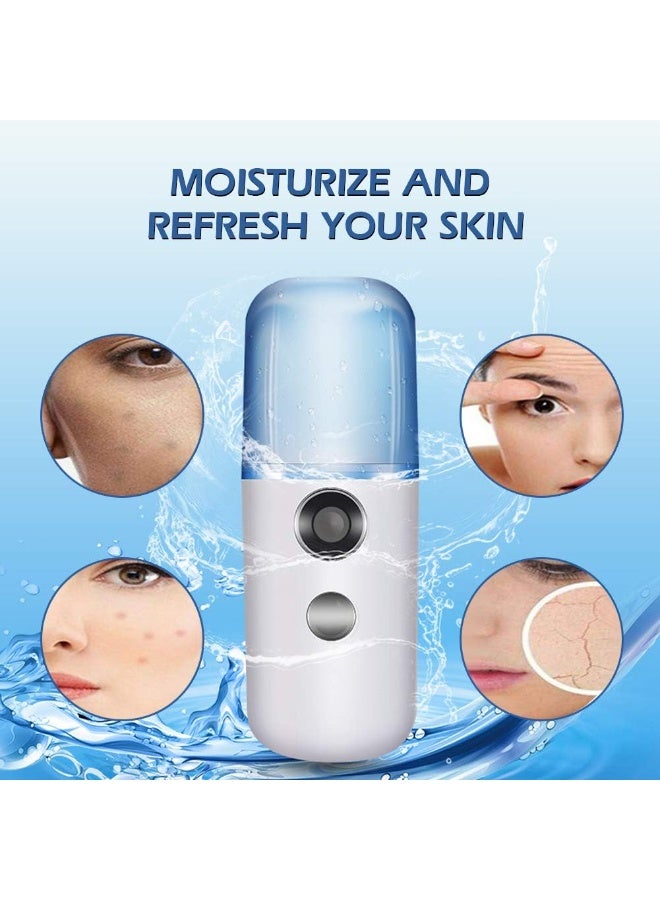 Nano Facial Mist Sprayer – 30ml Portable Face Steamer for Moisturizing & Hydration – USB Rechargeable Atomization Device for Skin Refreshing, Face Care, Travel & Home Use - Image 5