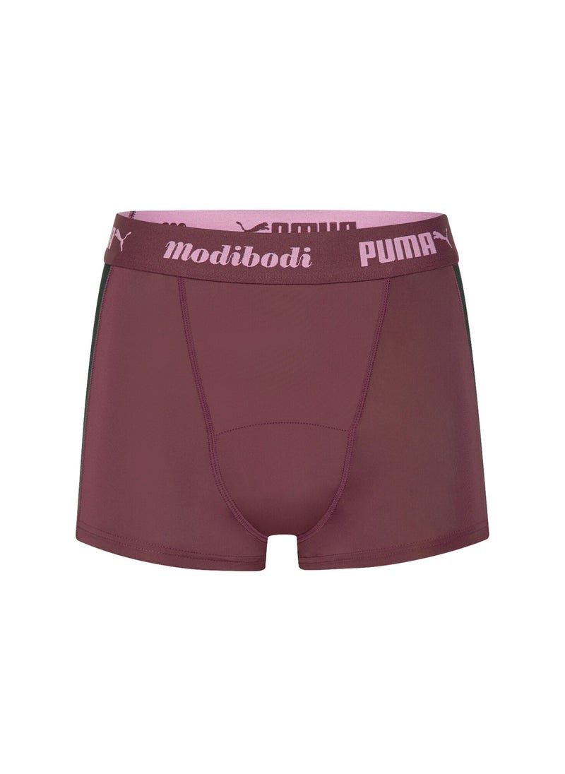 PUMA x Modibodi Womens Active Boyshort (Moderate-Heavy)  - Image 5