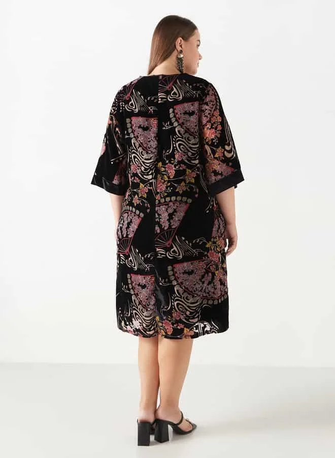 Ulla Popken Floral Print Dress