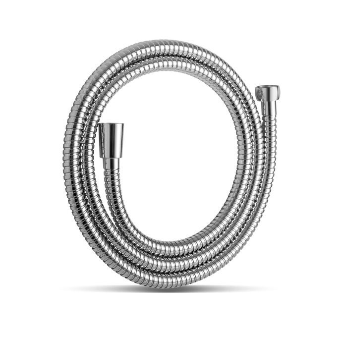 SHOWER HOSE KINK FREE STAINLESS STEEL SHOWER HOSE ATTACHMENT ELECTROPLATING HANDHELD SHOWER HEAD HOSE FLEX HOSES EXTENSION WITH BRASS INSERT NUT FOR PET BATHING CLEANING 60 IN CHROME
