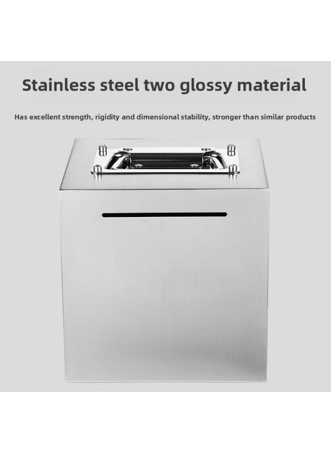 Generic Stainless Steel Piggy Bank Can Store Piggy Bank For Children Only Can't Enter 2024 Piggy Bank Can't See It-Colour:[thickening] What You Save Is Happiness-Size:No. Portable 24*24 [can Be Accessed]  - Image 4