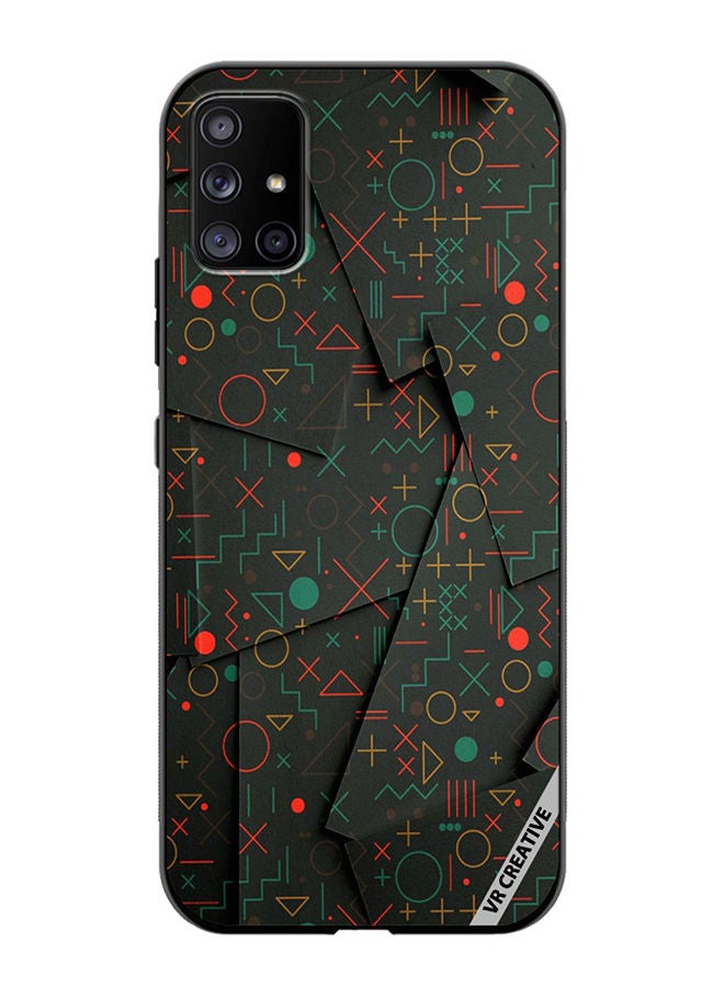 VR CREATIVE Protective Case Cover For Samsung Galaxy A51 5G Geometric Circles Design Multicolour - Image 1