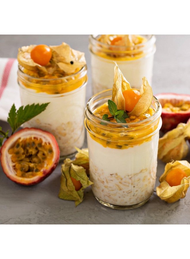 SPANLA Mason Jars 8 oz, 24 Pack Canning jars 8 oz Jelly Jars With Regular Lids and Bands, Half Pint Glass Jars Ideal for Jam, Honey, Wedding Favors, Shower Favors, Baby Foods - Image 2