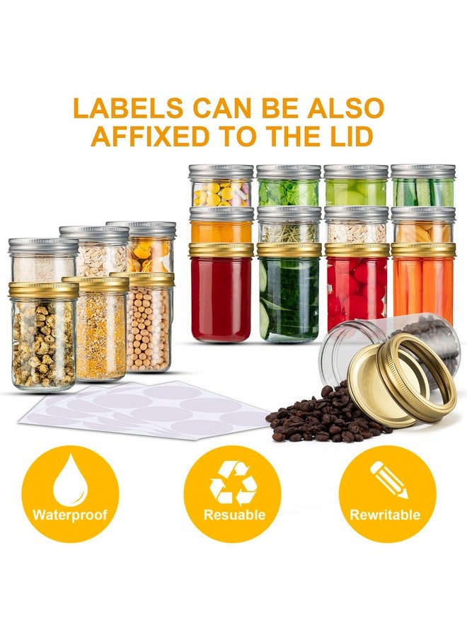 SPANLA Mason Jars 8 oz, 24 Pack Canning jars 8 oz Jelly Jars With Regular Lids and Bands, Half Pint Glass Jars Ideal for Jam, Honey, Wedding Favors, Shower Favors, Baby Foods - Image 3