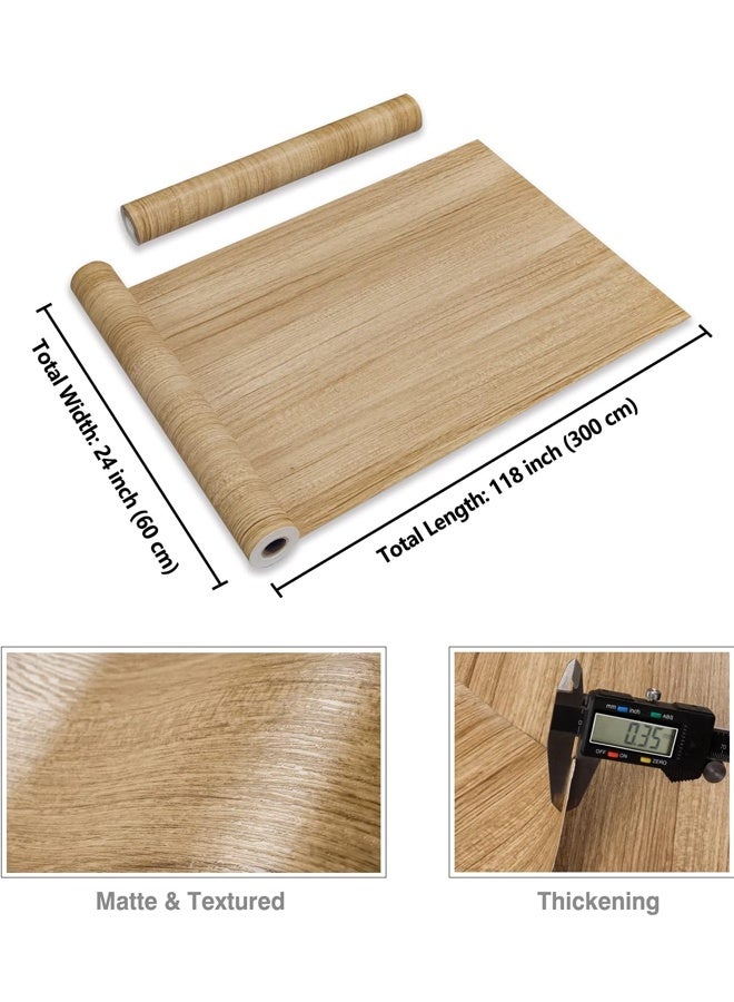 Wood Grain Design Stick Wallpaper,Grain Contact Paper for Cabinets and Drawers Self Adhesive Removable Wallpaper,Waterproof Vinyl 60cm x 300cm ,for Kitchen Countertops Cabinets Dresser Furniture - Image 3