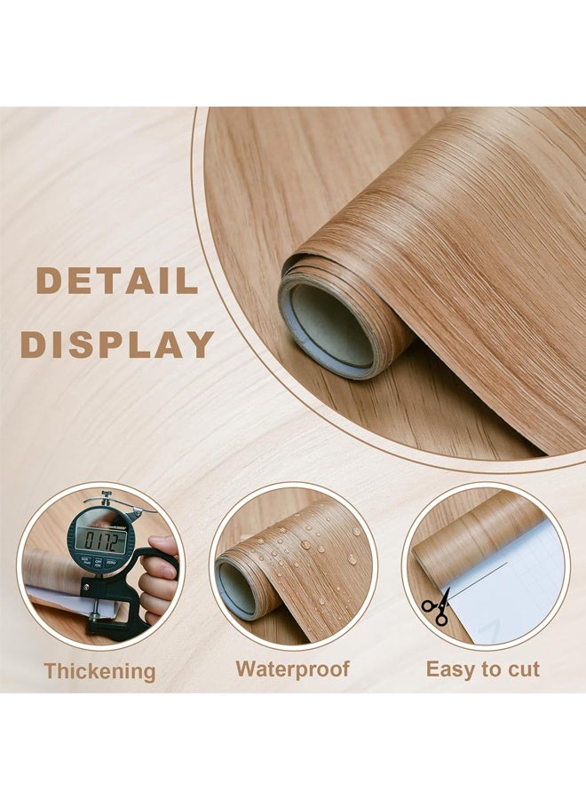 Wood Grain Design Stick Wallpaper,Grain Contact Paper for Cabinets and Drawers Self Adhesive Removable Wallpaper,Waterproof Vinyl 60cm x 300cm ,for Kitchen Countertops Cabinets Dresser Furniture - Image 2