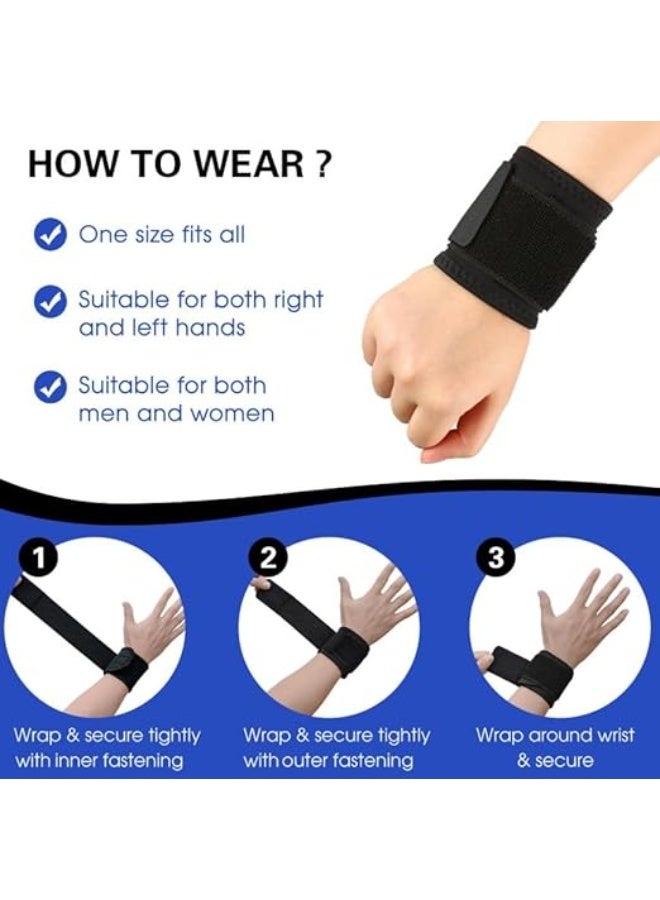 Highly Flexible Wrist Protector & Support Strap – Professional Relief for Carpal Tunnel – Adjustable Compression for Weightlifting & Workouts – Multifunctional Comfort for Men & Women (1 Piece) - Image 3