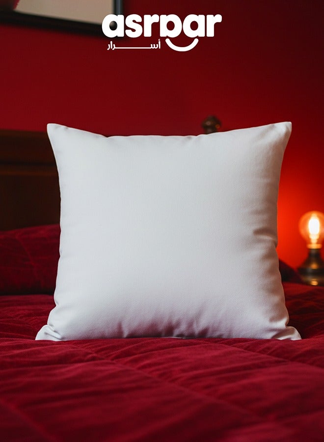 أسرار 1 قطع | حشوة مخده من المايكروفايبر - أبيض - 45x45 سم - Image 1