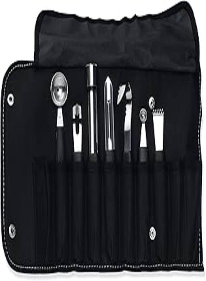 Berghoff - 8 piece garnishing set in folding bag 5.8x12x21