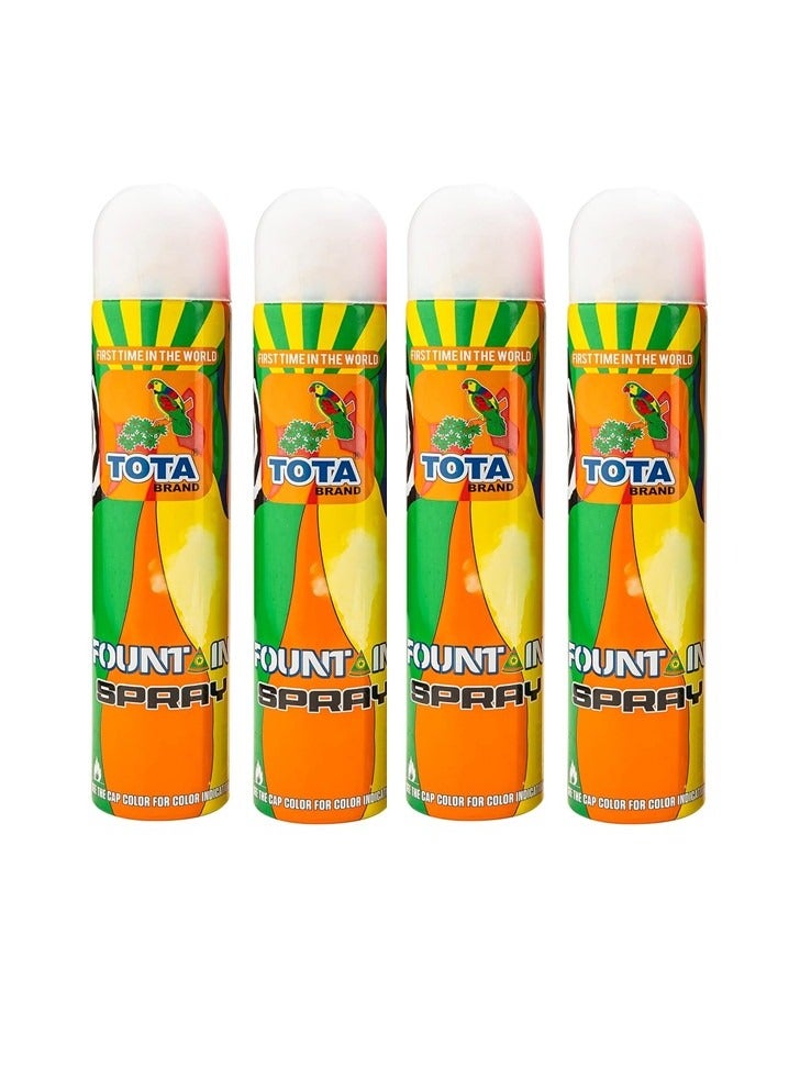 TOTA نافورة الثلج للكشف عن الجنس - عبوة من 4 (300 جرام لكل منها) | آمنة وخالية من الدخان | للاستخدام الداخلي والخارجي | حفلة استقبال المولود وحفلة الكشف عن الجنس - Image 3