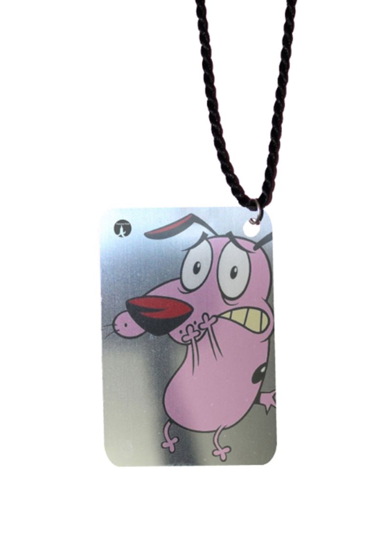 RKN Courage The Cowardly Dog Printed Car Mirror Pendant - Image 1