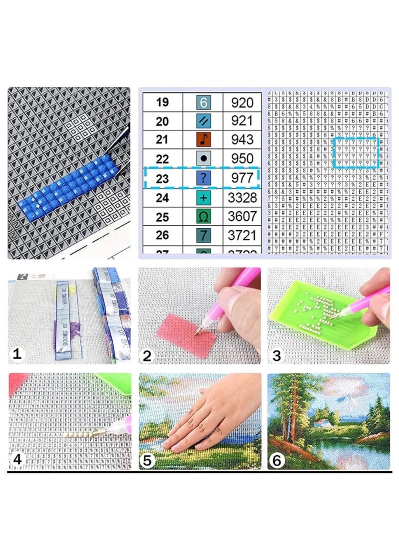 STRATEG DIY 5D Round Diamond Painting Multicolor - Image 3