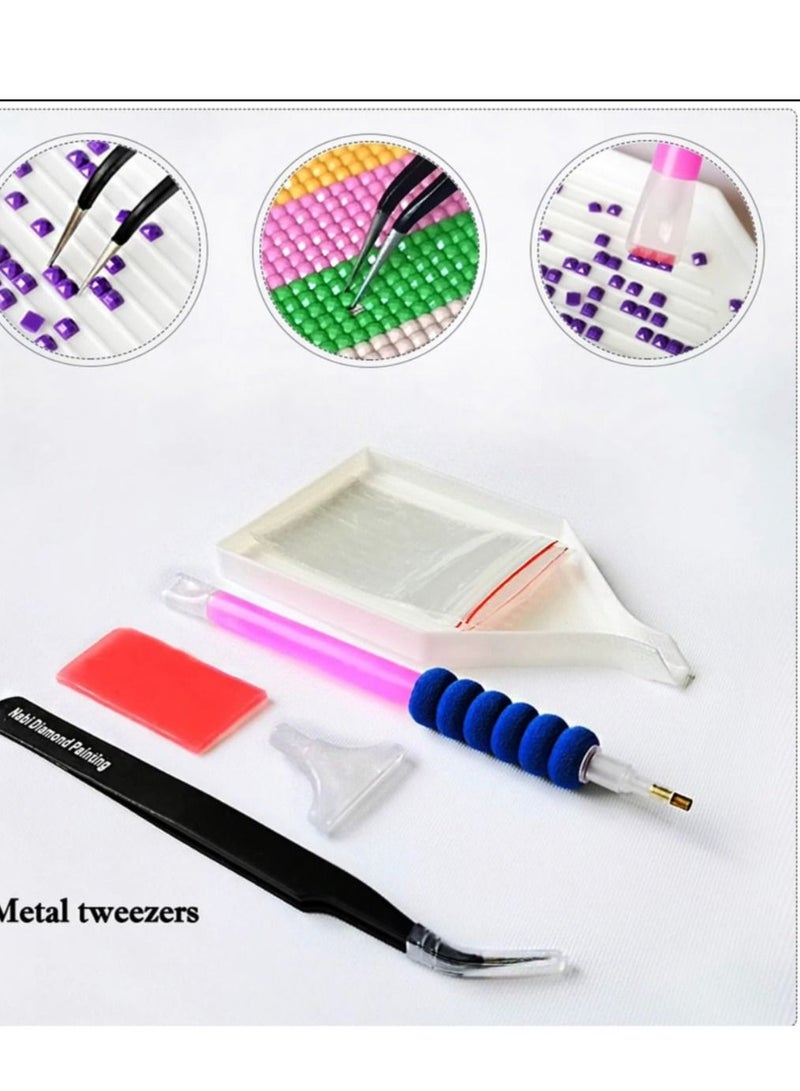 STRATEG DIY 5D Round Diamond Painting Multicolor - Image 4