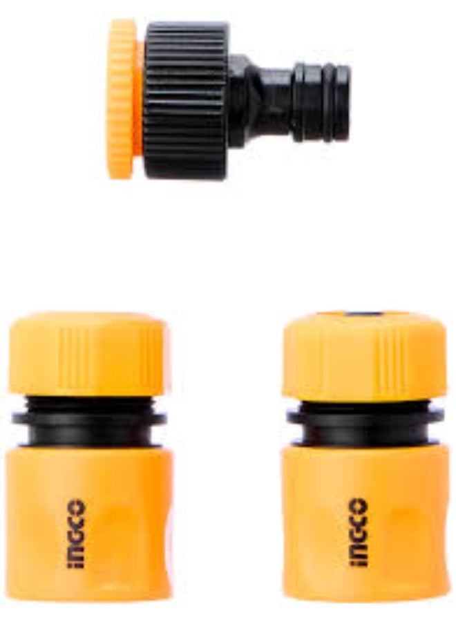 INGCO 1/2" Hose Connector Set – 3 Pieces - Image 4