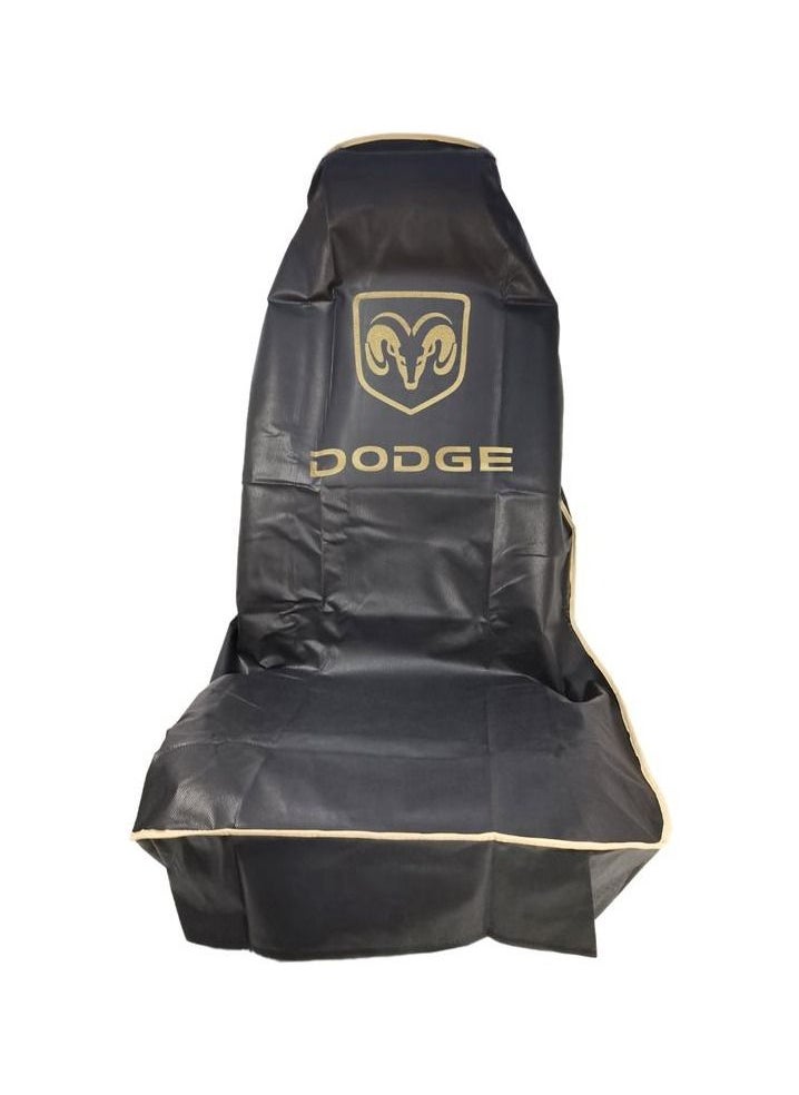 Dodge Universal Car Seat Cover, Car Seat Dust Dirt Protection Cover, Extra Protection For Your Seat 2 Pcs Set, -Black  - Image 4