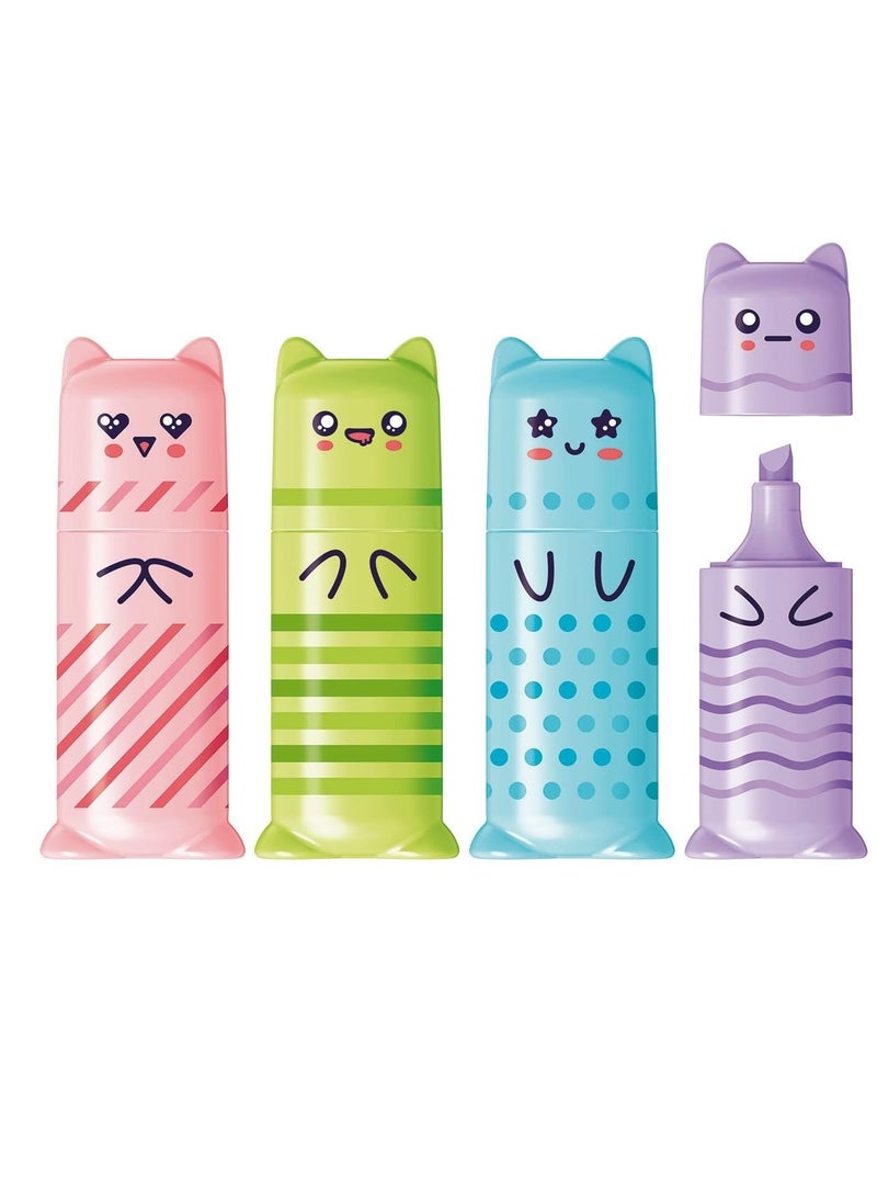 Maped 4-Piece Mini Pocket Size Pastel Highlighters Multicolour  - Image 2