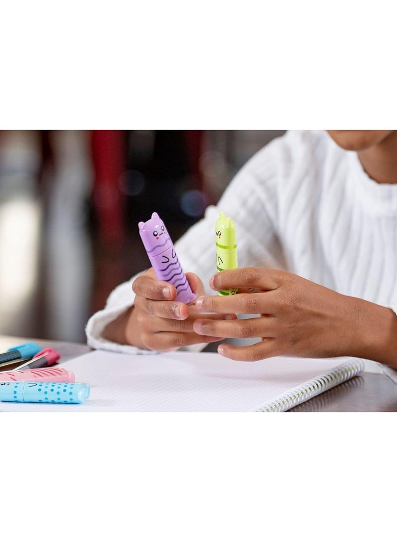 Maped 4-Piece Mini Pocket Size Pastel Highlighters Multicolour  - Image 4
